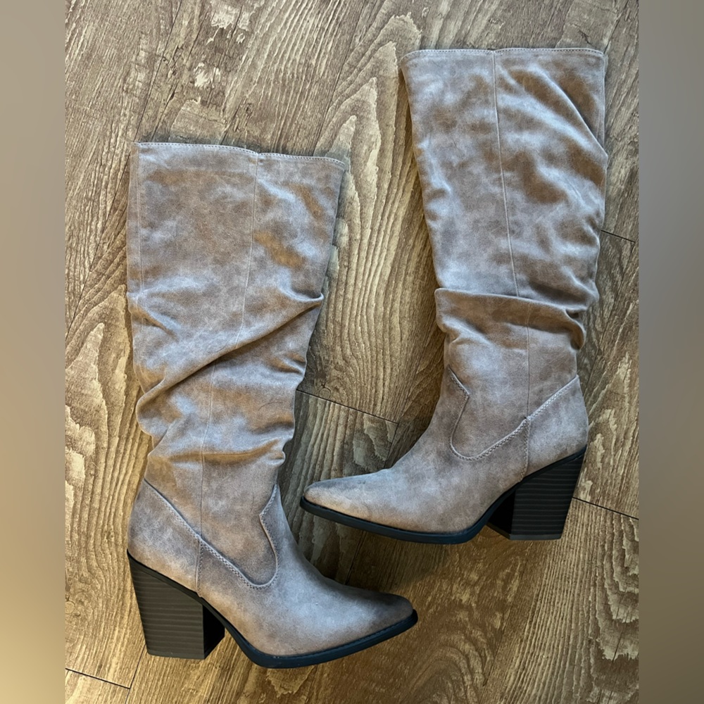 SOUL Naturalizer Mackenzie Knee High Boot Taupe Women’s Size 7 - Picture 5 of 9